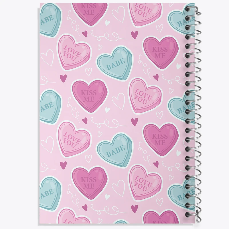 دفتر ژورنال نویسی 50 برگ خندالو مدل نقطه ای طرح عاشقانه کد N375