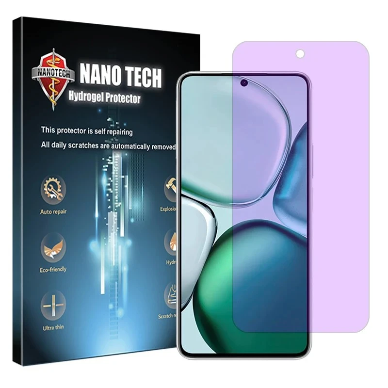 محافظ صفحه نمایش آنتی پرپل نانوتک مدل هیدروژلی مناسب برای گوشی موبایل آنر X9c Smart