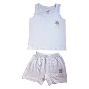 ست شورت و زیرپوش پسرانه مدل تمام پنبه اسب آبی