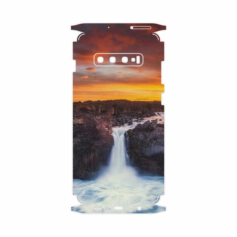 برچسب پوششی ماهوت مدل Waterfall-FullSkin مناسب برای گوشی موبایل سامسونگ Galaxy S10 Plus