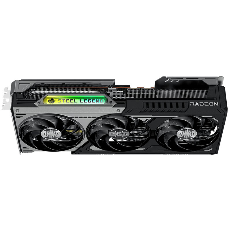 کارت گرافیک ازراک مدل AMD Radeon™ RX 9070 XT Steel Legend Dark 16GB