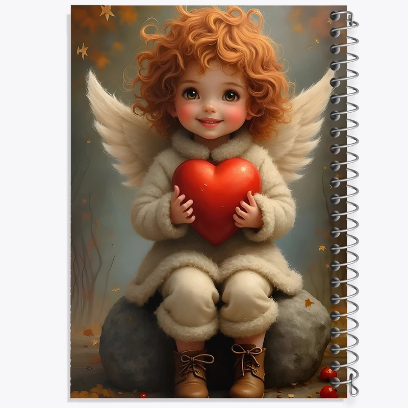 دفتر مشق 50 برگ خندالو طرح فرشته کوچولو کد F5518