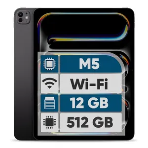 تبلت 13 اینچ اپل مدل IPad Pro 2025 M5 Wi-Fi ظرفیت 512 گیگابایت و رم 12 گیگابایت، رزولوشن دوربین 12 مگاپیکسل، پشتیبانی از قلم و کیبورد  