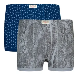 شورت نیم‌پا مردانه پنبینه مدل نخ پنبه بسته 2 عددی