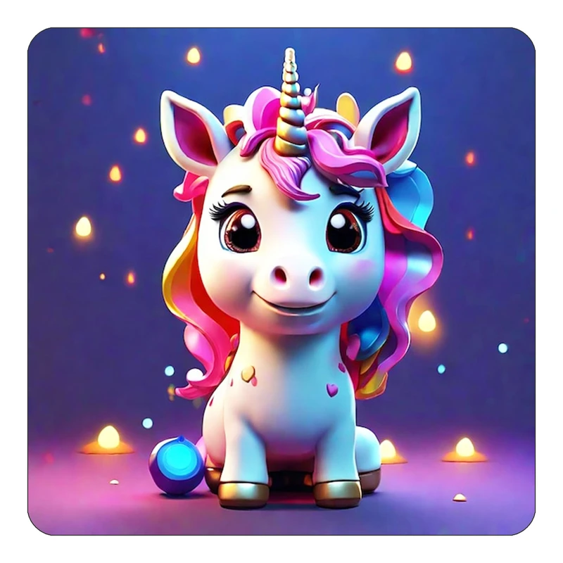 مگنت کاکتی طرح اسب تک شاخ و یونیکورن مدل mp30863