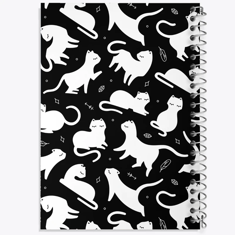 دفتر نت موسیقی 50 برگ خندالو مدل گربه (Cat) کد N356