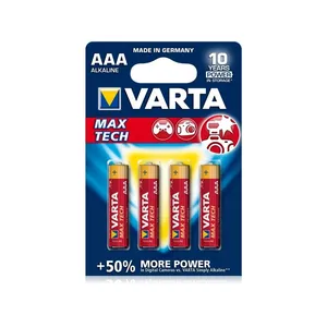 باتری نیم قلمی آلکالاین مدل Max Tech Alkaline بسته چهار عددی