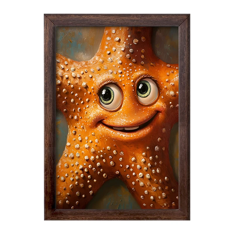 تابلو خندالو طرح ستاره دریایی کد F6503