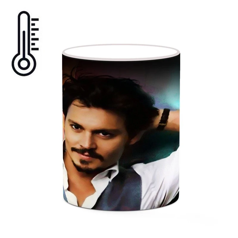 ماگ حرارتی کاکتی طرح جانی دپ Johnny Depp مدل mgh26482