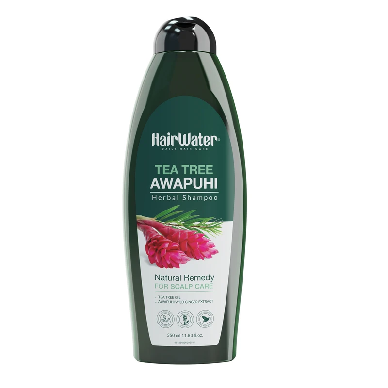 شامپو مو هیر واتر مدل درخت چای مناسب برای موهای دارای شوره حجم 350 میلی لیتر