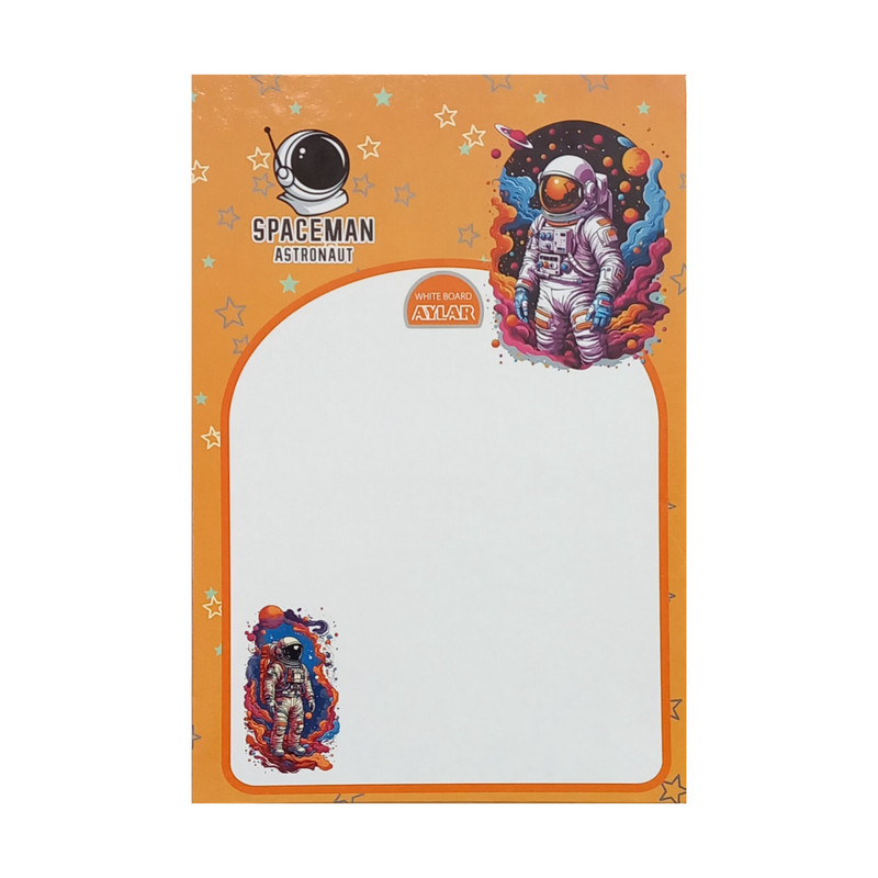 تخته وایت برد آیلار مدل آموزشی جدول ضرب طرح فضانورد 1 سایز 30*20 سانتی متر