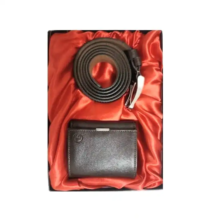 ست هدیه مردانه چرم سون مدل Sn001-gh-s