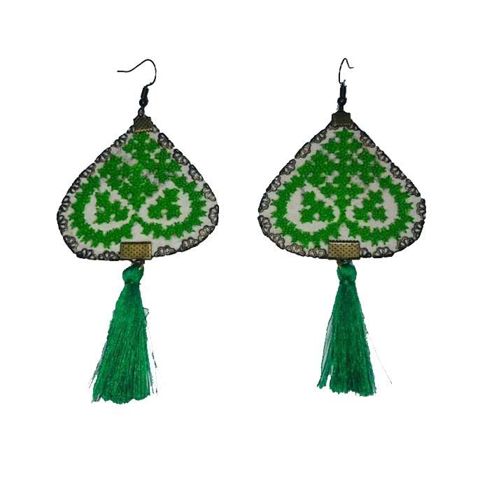 گوشواره سوزن دوزی کد B88
