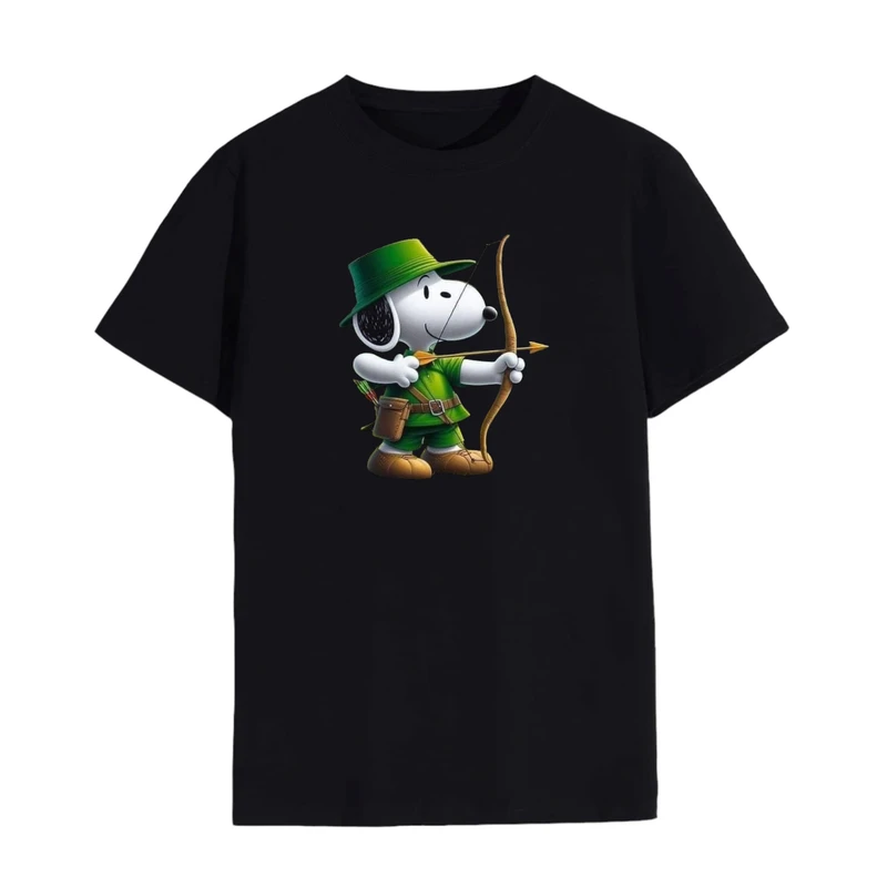 تی شرت لانگ آستین کوتاه زنانه مدل اسنوپی کد 46