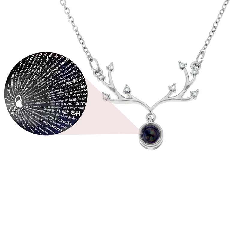 گردنبند زنانه برانت مدل شاخ گوزن دوستت دارم به صد زبان دنیا گردنبند زنانه برانت مدل شاخ گوزن دوستت دارم به صد زبان دنیا