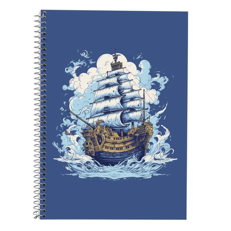 دفتر زبان 50 برگ مدوپد مدل دوخط طرح وان پیس One Piece کد DF11574