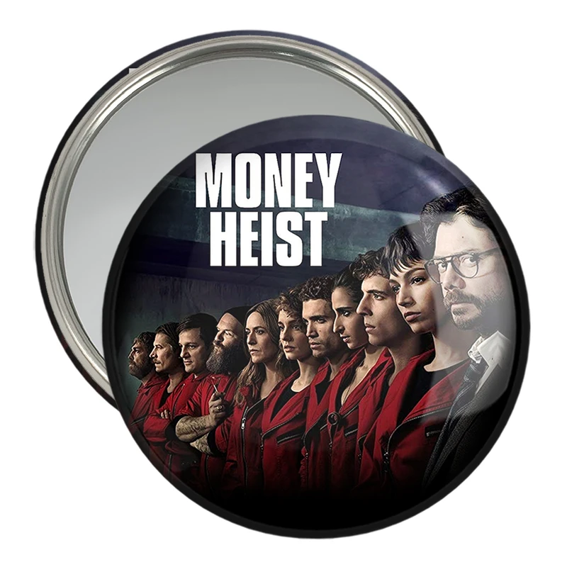 آینه جیبی خندالو مدل سریال Money Heist  کد 3240