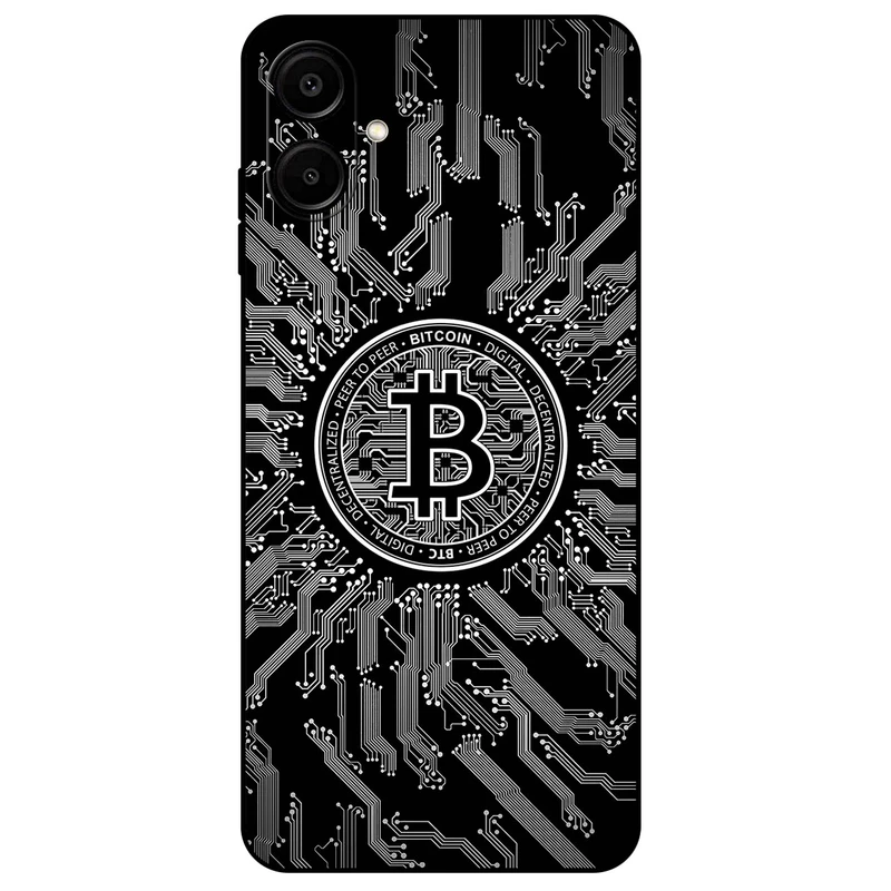 کاور مگافون طرح بیت کوین مدل 7737 مناسب برای گوشی موبایل سامسونگ Galaxy A06          