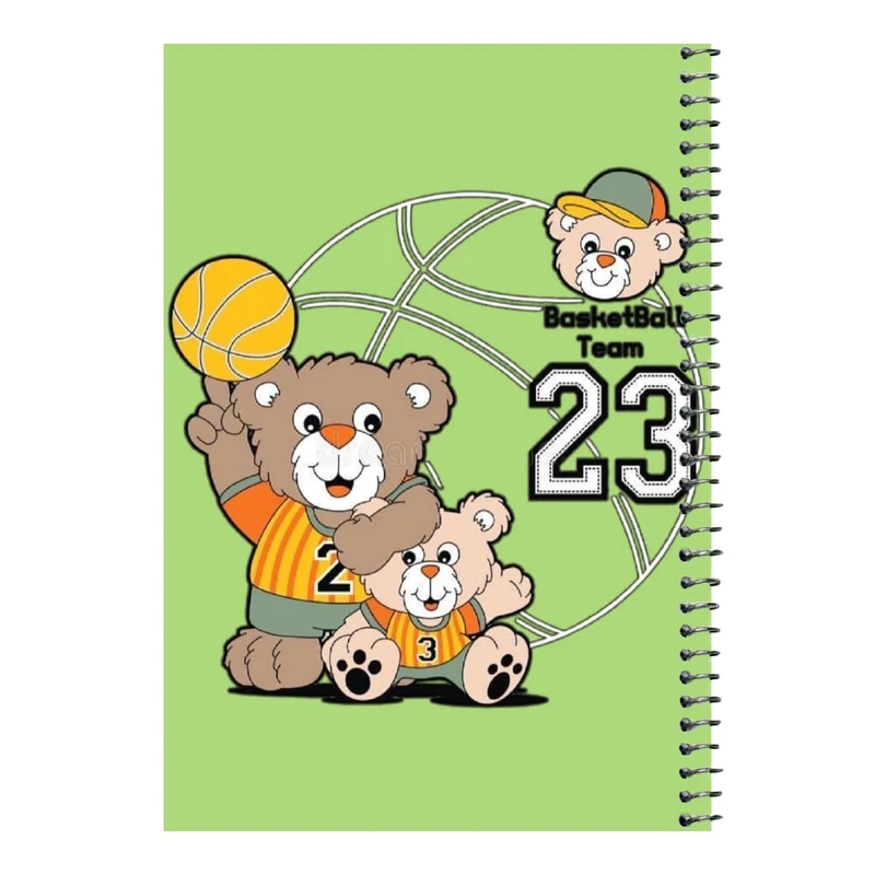 دفتر مشق 80 برگ اس جی مدل بسکتبال    