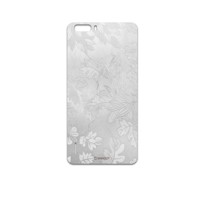برچسب پوششی ماهوت مدل Silver-Wildflower مناسب برای گوشی موبایل آنر 6 Plus