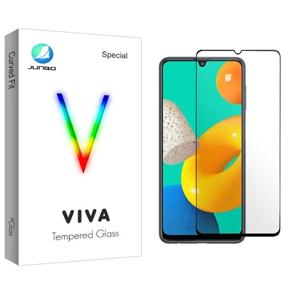 محافظ صفحه نمایش شیشه ای جانبو مدل Viva Full مناسب برای گوشی موبایل سامسونگ Galaxy M32