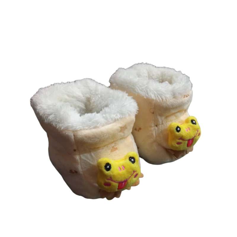 پاپوش نوزادی مدل عروسکی تو خز کد 03