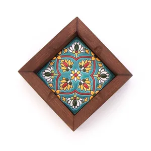 زیر سیگاری چوبی آرانیک مدل کاشی لوتوس کد 1022900010