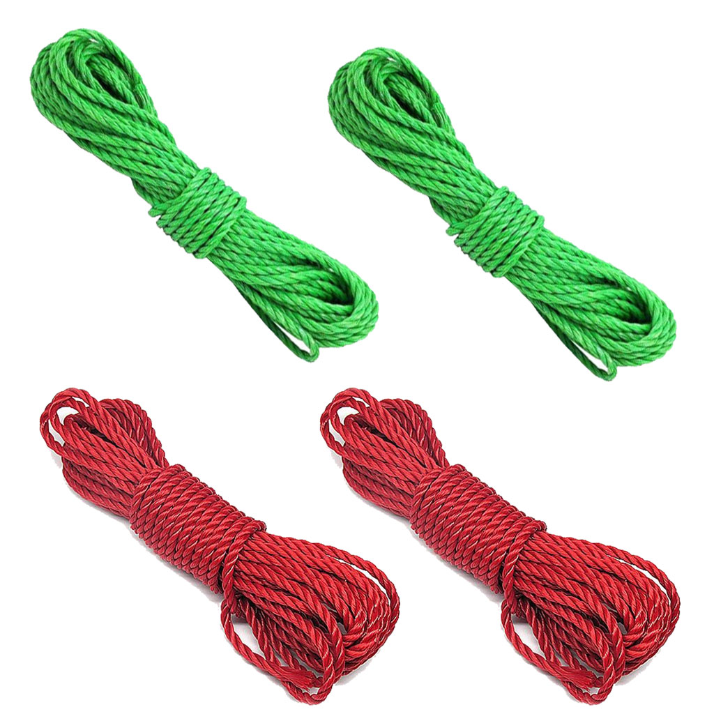 طناب رخت سانا کد D2 طول 8متری مجموعه 4 عددی