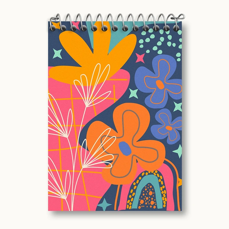 دفتر یادداشت 50 برگ خندالو مدل گل گلی کد N1387