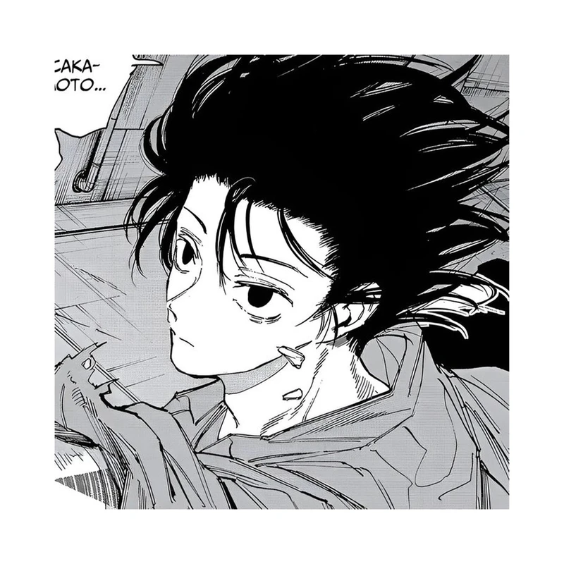 استیکر لپ تاپ و موبایل مدل انیمه طرح روزگار ساکاموتو کد 5632