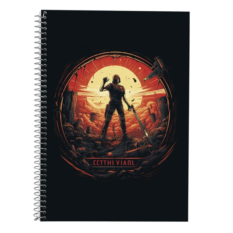 دفتر زبان 50 برگ مدوپد مدل سه خط طرح تایتان Titan کد DF11888