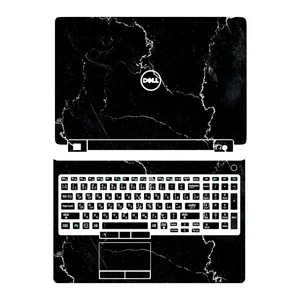 استیکر لپ تاپ توییجین و موییجین مدل Marble 07 مناسب برای لپ تاپ دل latitude p60f به همراه برچسب حروف فارسی کیبورد