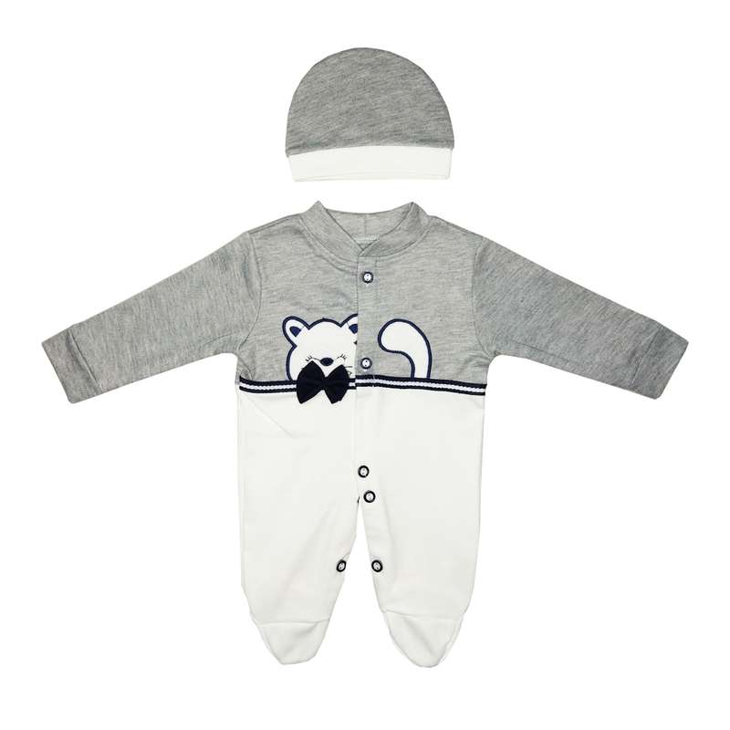 ست سرهمی و کلاه نوزادی مدل 72