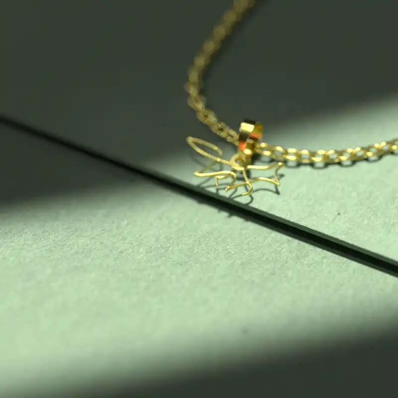 گردنبند طلا 18 عیار زنانه مدوپد مدل روباه کد B3-1-1198