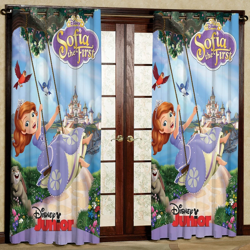 پرده مدل Sofia مخمل پانچی کد 318L سایز 140x280 سانتی متر