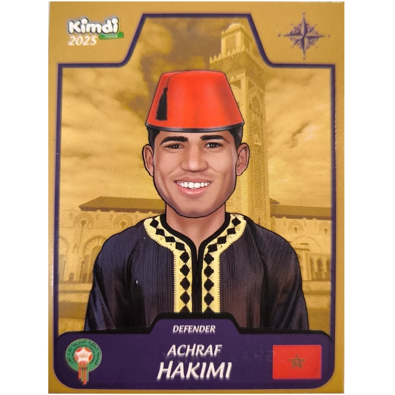 اسباب بازی زینتی کیمدی مدل اشرف حکیمی 2025 رویال