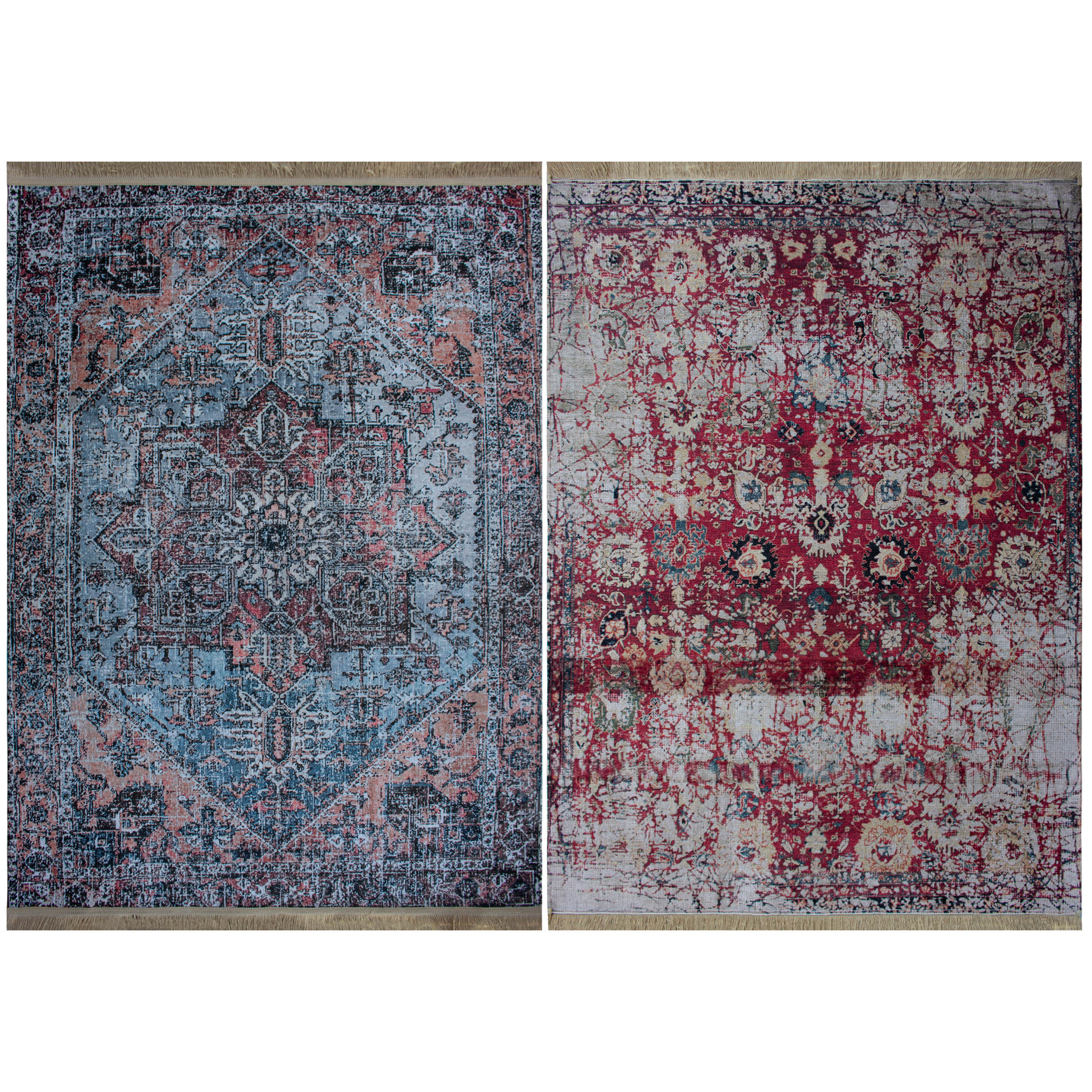فرش ماشینی دو رو نیروانا مدل Antique