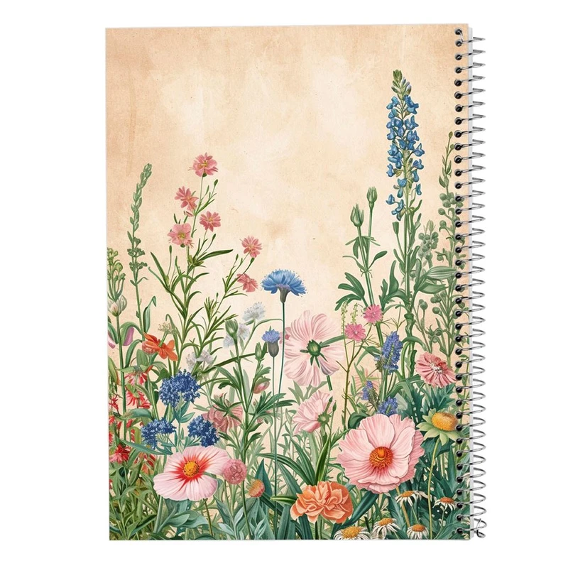 دفتر شطرنجی 50 برگ مدوپد طرح گل کد DF15898