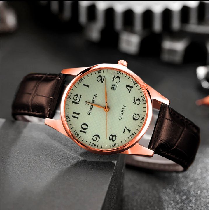 ساعت مچی عقربهای مردانه کوارتز مدل تاریخ دار کد 7 - - 6