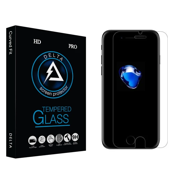 محافظ صفحه نمایش شیشه ای دلتا مدل Fit مناسب برای گوشی موبایل اپل iphone 7 / 8
