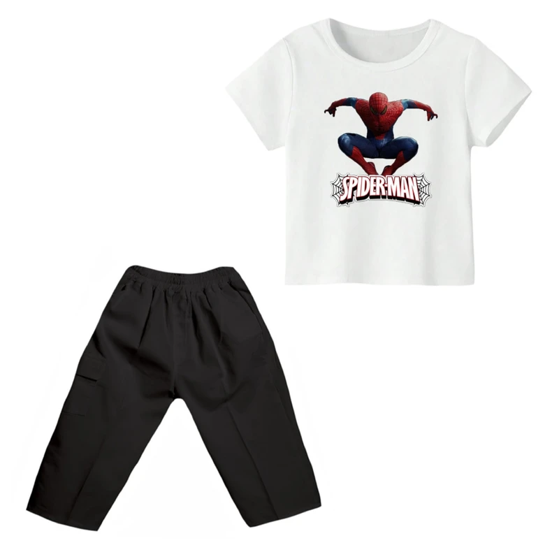 ست تی شرت و شلوارک پسرانه مدل مرد عنکبوتی کد ۲۷