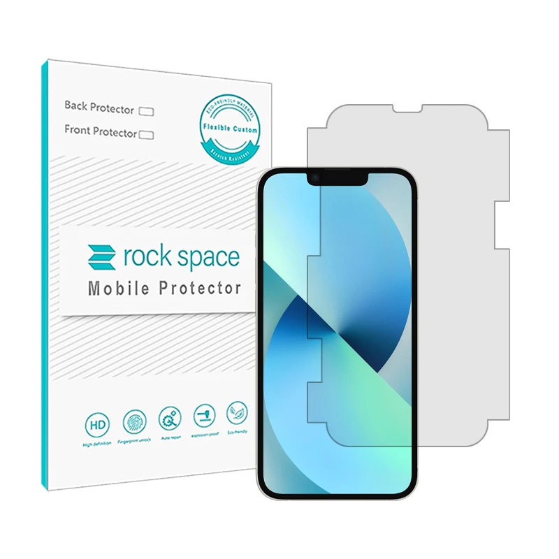 محافظ صفحه نمایش شفاف راک اسپیس مدل HGL-Medium مناسب برای گوشی موبایل اپل iPhone 13