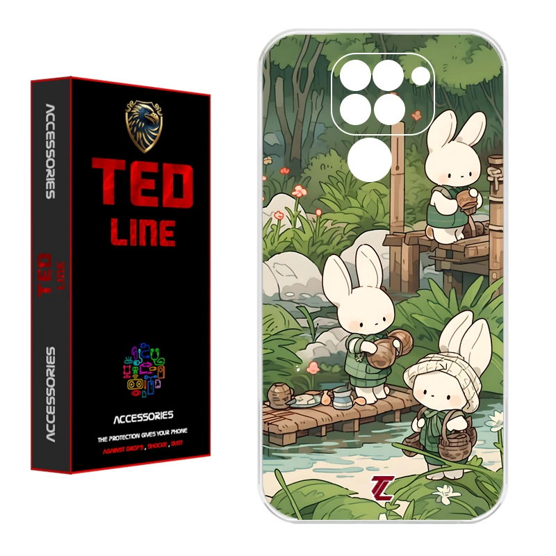 کاور تدلاین طرح خرگوش کد 1182 مناسب برای گوشی موبایل شیائومی Redmi Note 9
