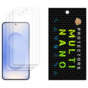 Anti-reflective Multi Nano Screen Protector Model X-S3M Suitable for Samsung Galaxy S25 Mobile Phone, Pack of Three