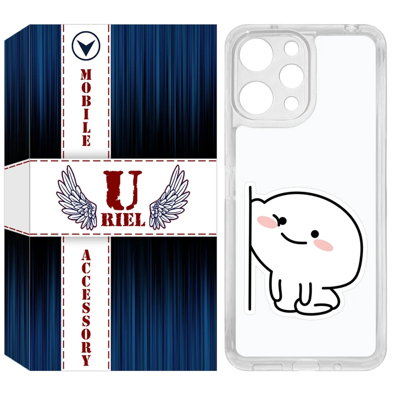 کاور یوریل مدل Clear کد 93 طرح لوس مناسب برای گوشی موبایل شیائومی Redmi 12 4G / 12 5G