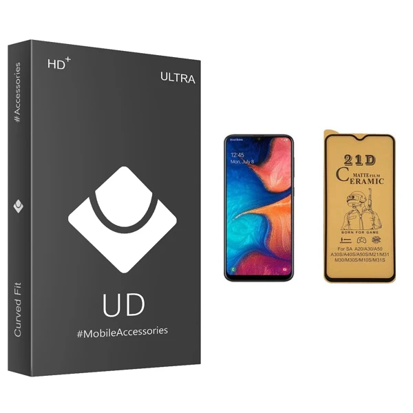 محافظ صفحه نمایش سرامیکی یو دی مدل ULTRA مناسب برای گوشی موبایل سامسونگ Galaxy A20