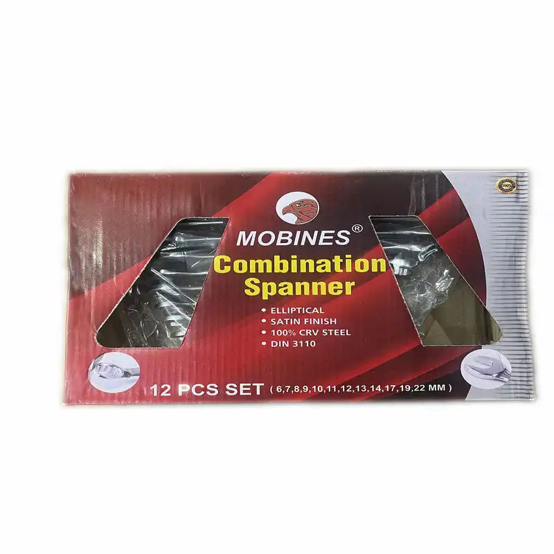 آچار یکسر تخت و یکسر رینگی موبینس مدل mm6-22 مجموعه 12 عددی