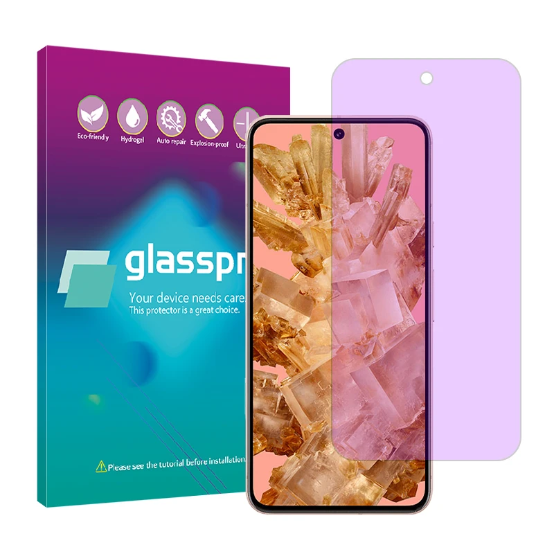 محافظ صفحه نمایش ضد اشعه بنفش گلس پرو مدل Resistant مناسب برای گوشی موبایل گوگل Pixel 8