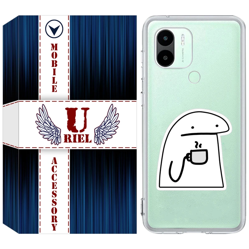 کاور یوریل مدل Clear کد 79 طرح پوکرفیس مناسب برای گوشی موبایل شیائومی Redmi A1 Plus / A2 Plus