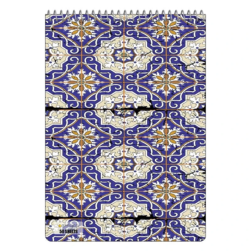 دفتر نقاشی 50 برگ سیمی کارنیکا طرح پترن ایرانی Persian Pattern کد 37125